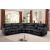 Bastrop Leatherette/Microfiber Match Reclining Sectional