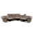 Bastrop Leatherette/Microfiber Match Reclining Sectional