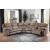 Bastrop Microfiber Fabric Reclining Sectional Sofa