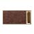 Genevieve Top Grain Leather/Metal Square Coffee Table