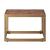 Genevieve Top Grain Leather/Metal End Table