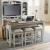 Heartland Rectangular Wood Console Bar Table w/Charging Station