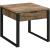 Aflo Wood/Metal Square Storage End Table w/Drawer