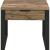 Aflo Wood/Metal Square Storage End Table w/Drawer