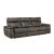 Maroni Leather/Leatherette Power Double Reclining Sofa w/Power Headrests