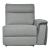 Maroni Fabric Power Double Reclining Sofa w/Power Headrests