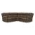 Trail Boys Faux Leather 2-Piece Reclining Sectional Sofa