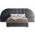 Cleo Velvet Queen Size Bed