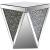 Noralie 82772 Mirrored/Faux Diamonds End Table