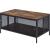 Winam Wood/Metal Rectangular Coffee Table Set