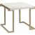 Boice II Faux Marble Rectangular End Table