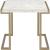 Boice II Faux Marble Rectangular End Table
