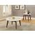 Gasha Marble/Wood Round End Table