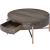Weyton Wood/Metal Round Storage Coffee Table w/Drawer