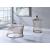 Bluelipe Glass/Metal Round Coffee Table