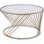 Bluelipe Glass/Metal Round Coffee Table