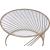 Bluelipe Glass/Metal Round Coffee Table Set