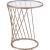 Bluelipe Glass/Metal Round End Table