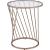Bluelipe Glass/Metal Round End Table