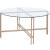 Veises Glass/Metal Round Coffee Table Set