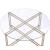 Veises Glass/Metal Round Coffee Table