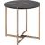 Bromia Wood/Metal Round End Table