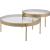 Andover 2-Piece Glass/Metal Coffee Nesting Table Set