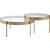 Andover 2-Piece Glass/Metal Coffee Nesting Table Set