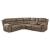 Ravenel 3-Piece Polyester/PU Power Reclining Sectional Sofa, Right Arm Facing