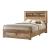 SM 8311 Wood Panel Bed w/Bookcase Headboard