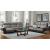 Laertes Leather/Fabric Living Room Set