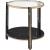 Thistle Glass/Faux Marble Round End Table