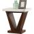 Forbes Marble/Wood Square End Table