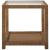 Long Key Glass/Rattan Square End Table