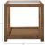 Long Key Glass/Rattan Square End Table