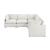 8338 L-Shaped Fabric 5-Piece Modular Sectional