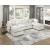 8338 L-Shaped Fabric 5-Piece Modular Sectional