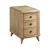 Oblique Wood Charging Chairside Table