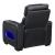 Cyber Leather Power Reclining Chair with LED Lighting & Air Massage