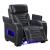 Cyber Leather Power Reclining Chair with LED Lighting & Air Massage
