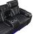 Cyber Leather Power Double Reclining Living Room Set with LED Lighting & Air Massage