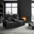 Cyber Leather Power Double Reclining Living Room Set with LED Lighting & Air Massage