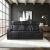 Cyber Leather Power Double Reclining Sofa with LED Lighting & Air Massage