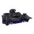 Cyber Leather Power Double Reclining Sofa with LED Lighting & Air Massage
