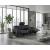Cyber Leather Power Double Reclining Sofa with LED Lighting & Air Massage