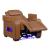Cyber Leather Power Reclining Chair with LED Lighting & Air Massage