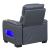 Cyber Leather Power Reclining Chair with LED Lighting & Air Massage