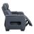 Cyber Leather Power Reclining Chair with LED Lighting & Air Massage