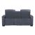 Cyber Leather Power Double Reclining Living Room Set with LED Lighting & Air Massage