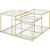 Uchenna Glass/Metal Square Coffee Table